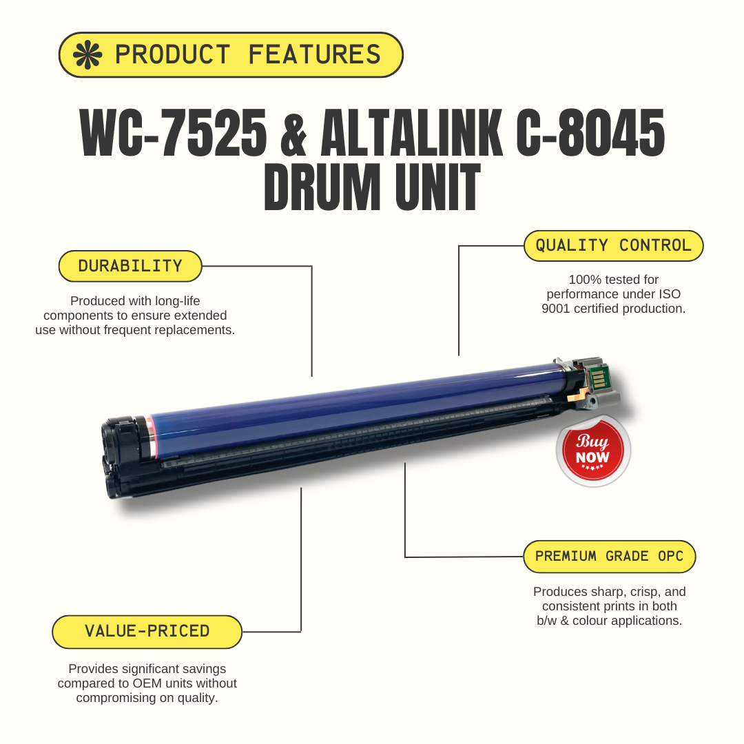 Reliable, Ready to Ship WC-7525 Drum Units